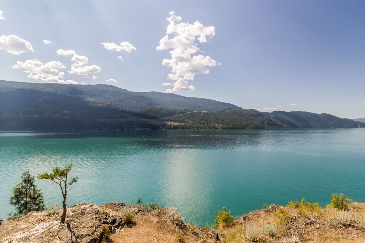 Kal lake from the air