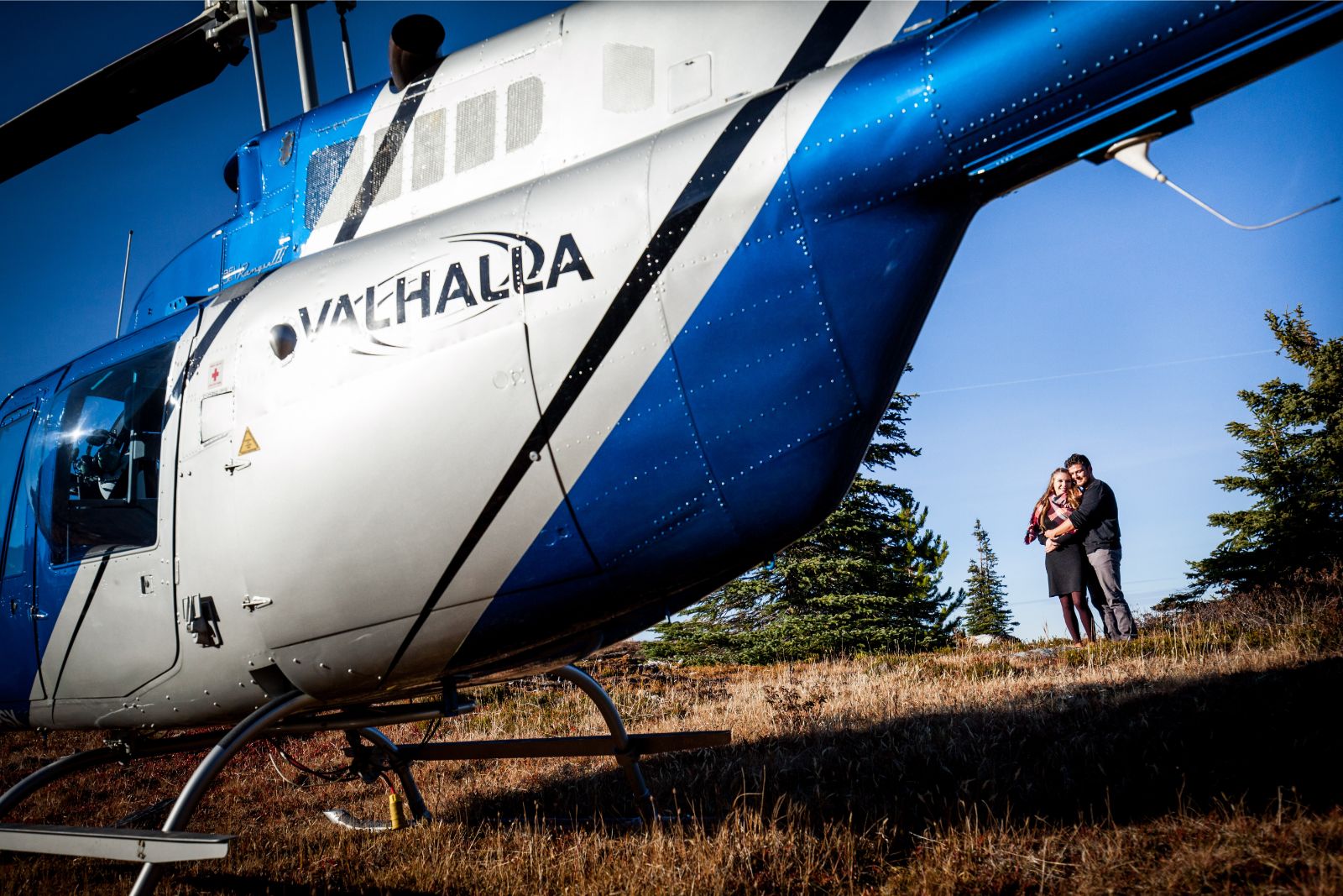 Unique wedding ideas - helciopter wedding image