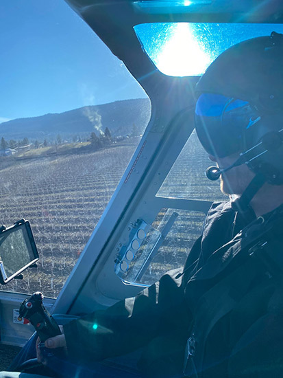 Our Helicopters Above The Orchard