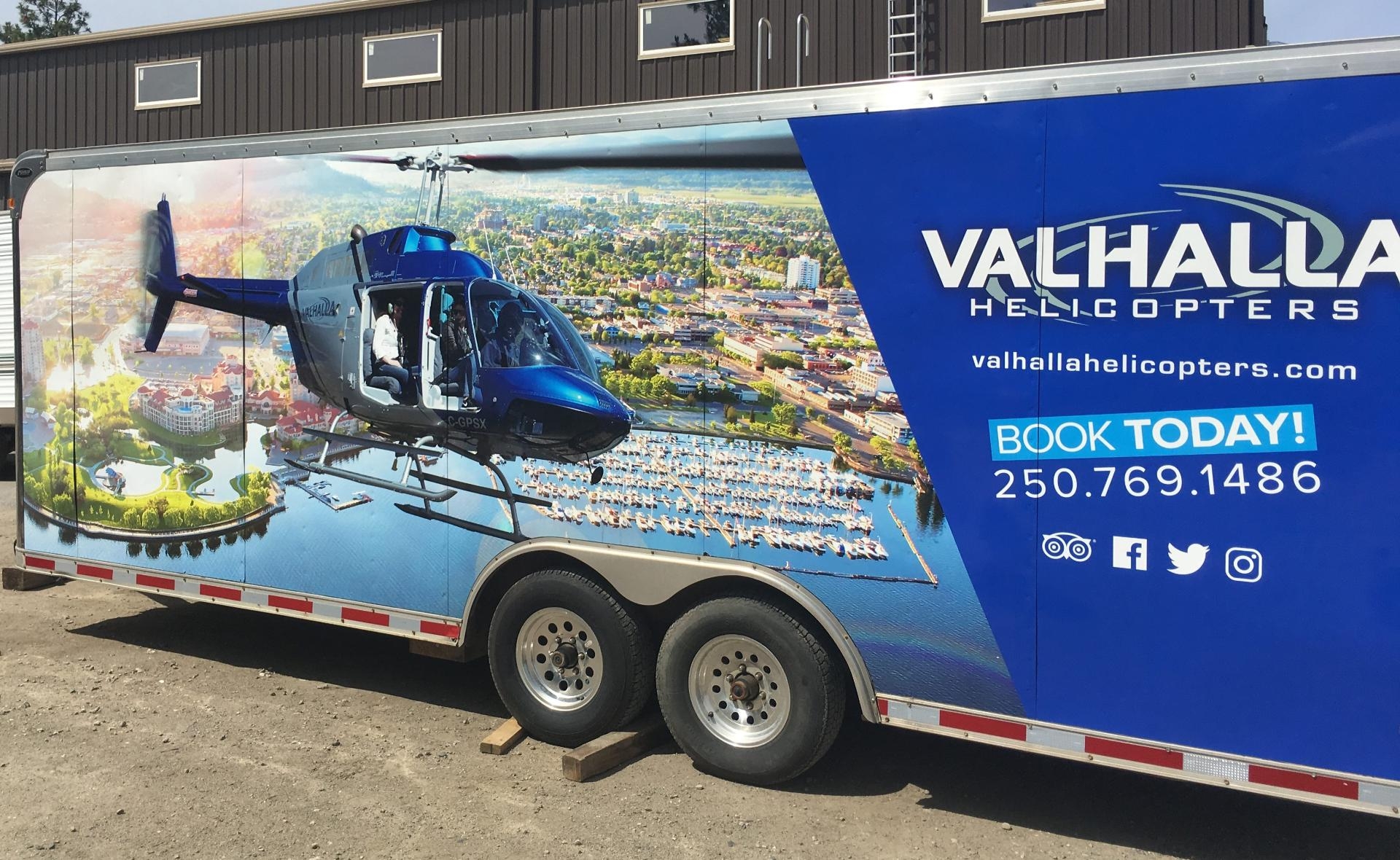 Valhalla Helicopters On The Roads? Our New Events Trailer